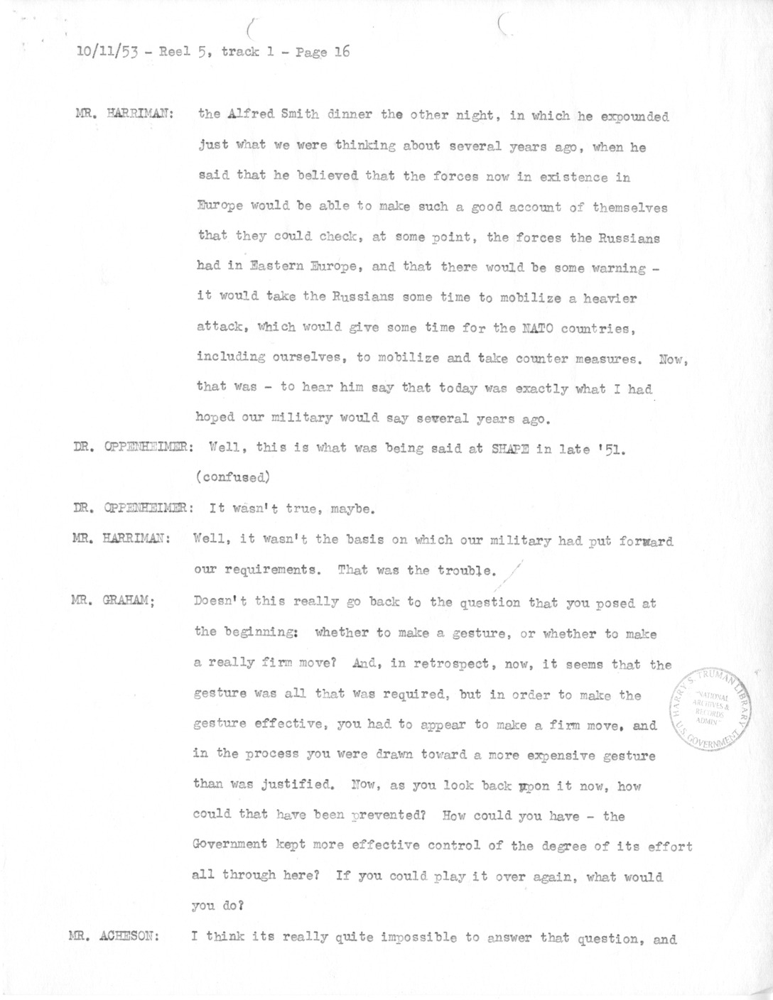 Transcript of Princeton Seminar Discussion, Reel 5, track 1