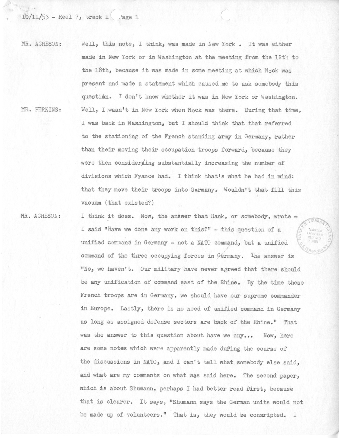Transcript of Princeton Seminars Discussion, Reel 7, Track 1