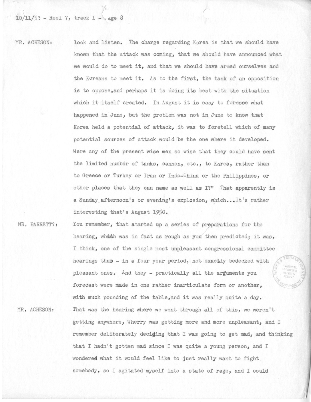 Transcript of Princeton Seminars Discussion, Reel 7, Track 1