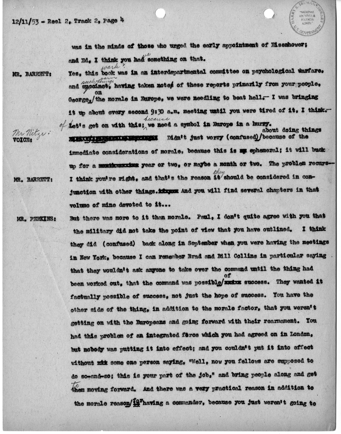 Transcript of Princeton Seminars Discussion, Reel 2, Track 2