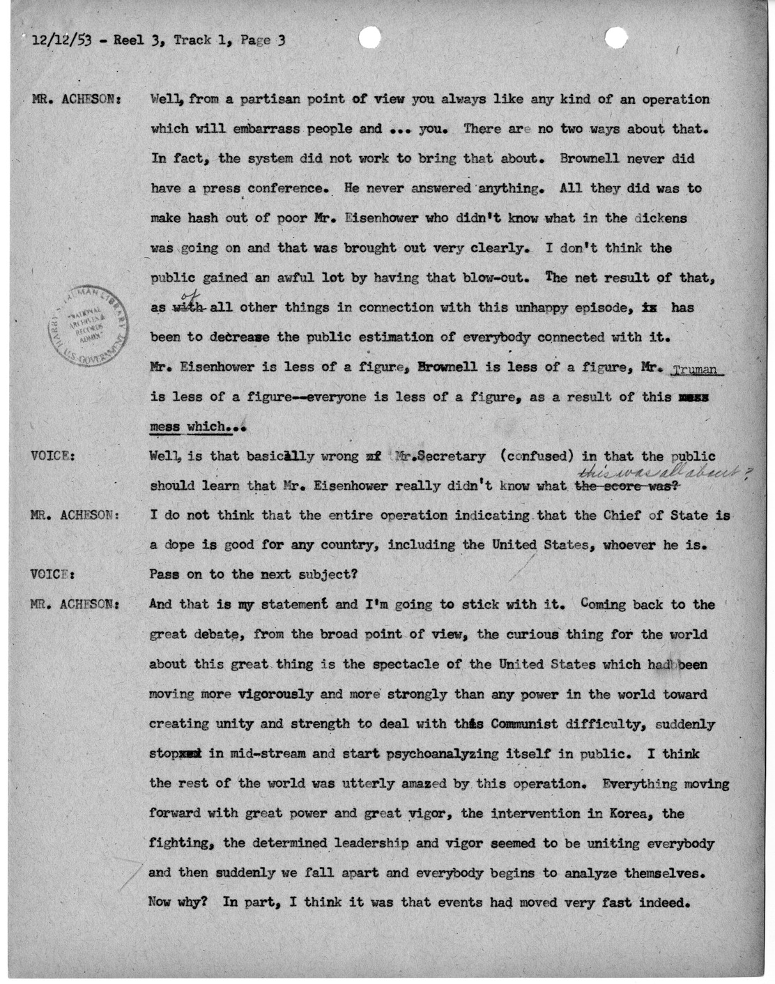 Transcript of Princeton Seminar Discussion, Reel 3, Track 1