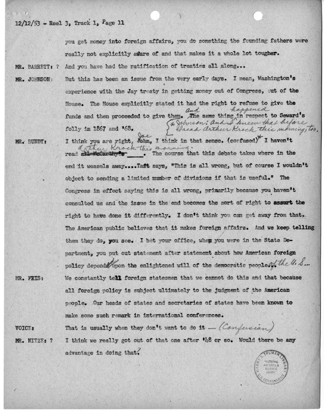 Transcript of Princeton Seminar Discussion, Reel 3, Track 1