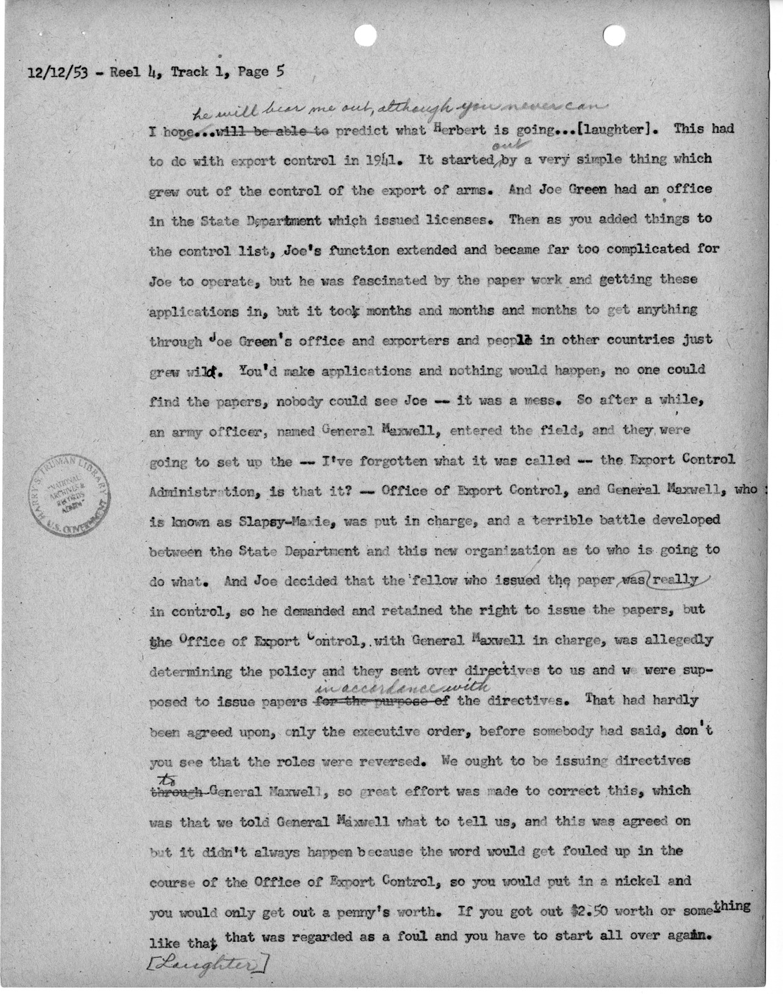 Transcript of Princeton Seminars Discussion, Reel 4, Track 1