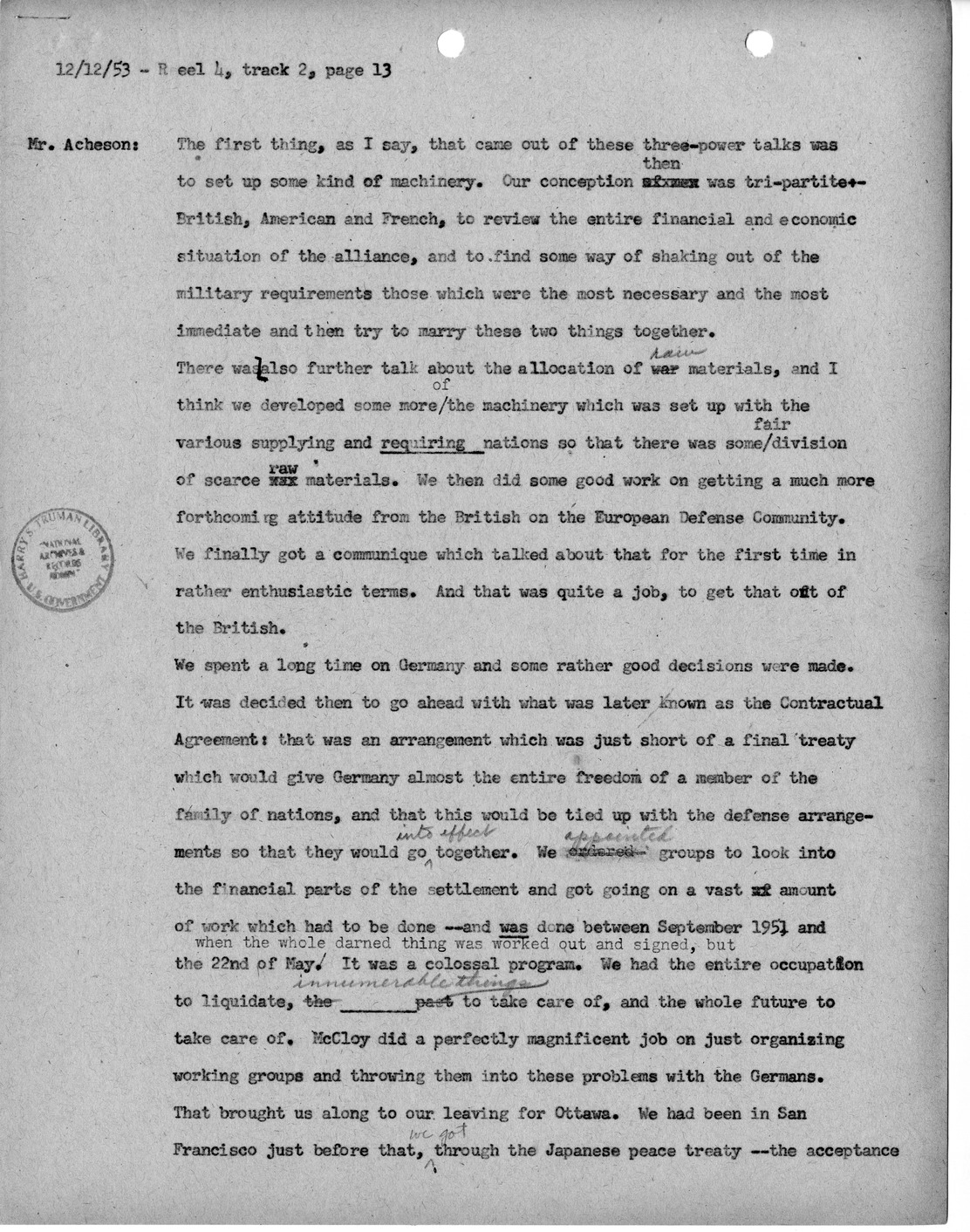 Transcript of Princeton Seminar Discussions, Reel 4, Track 2