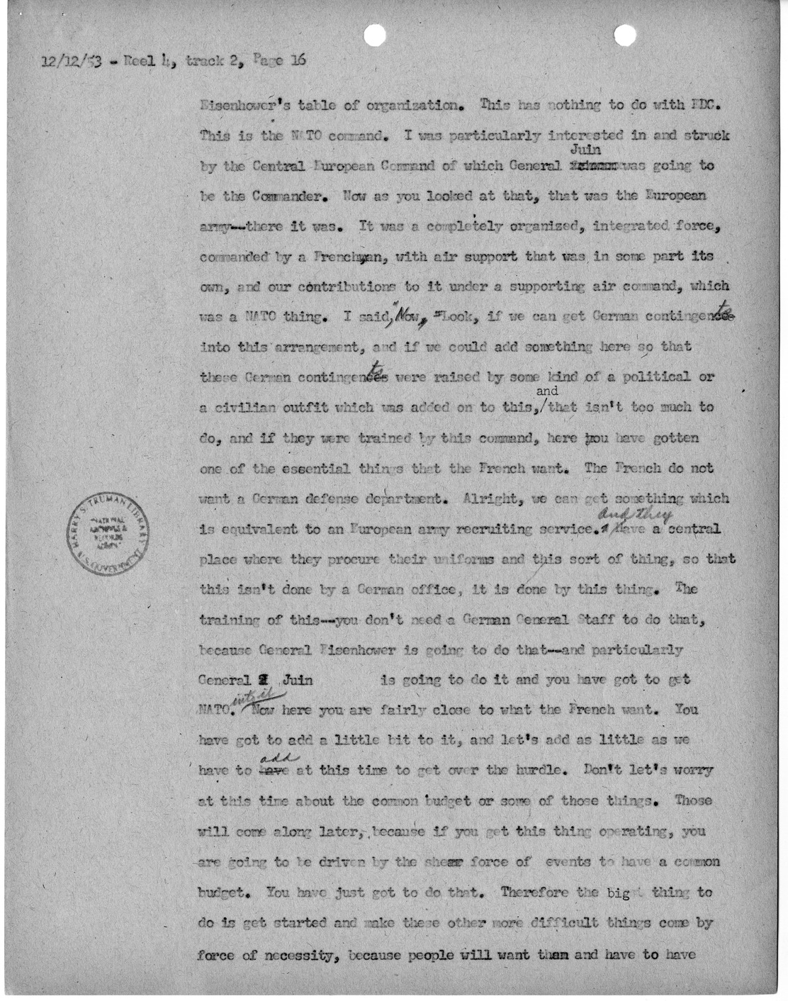 Transcript of Princeton Seminar Discussions, Reel 4, Track 2