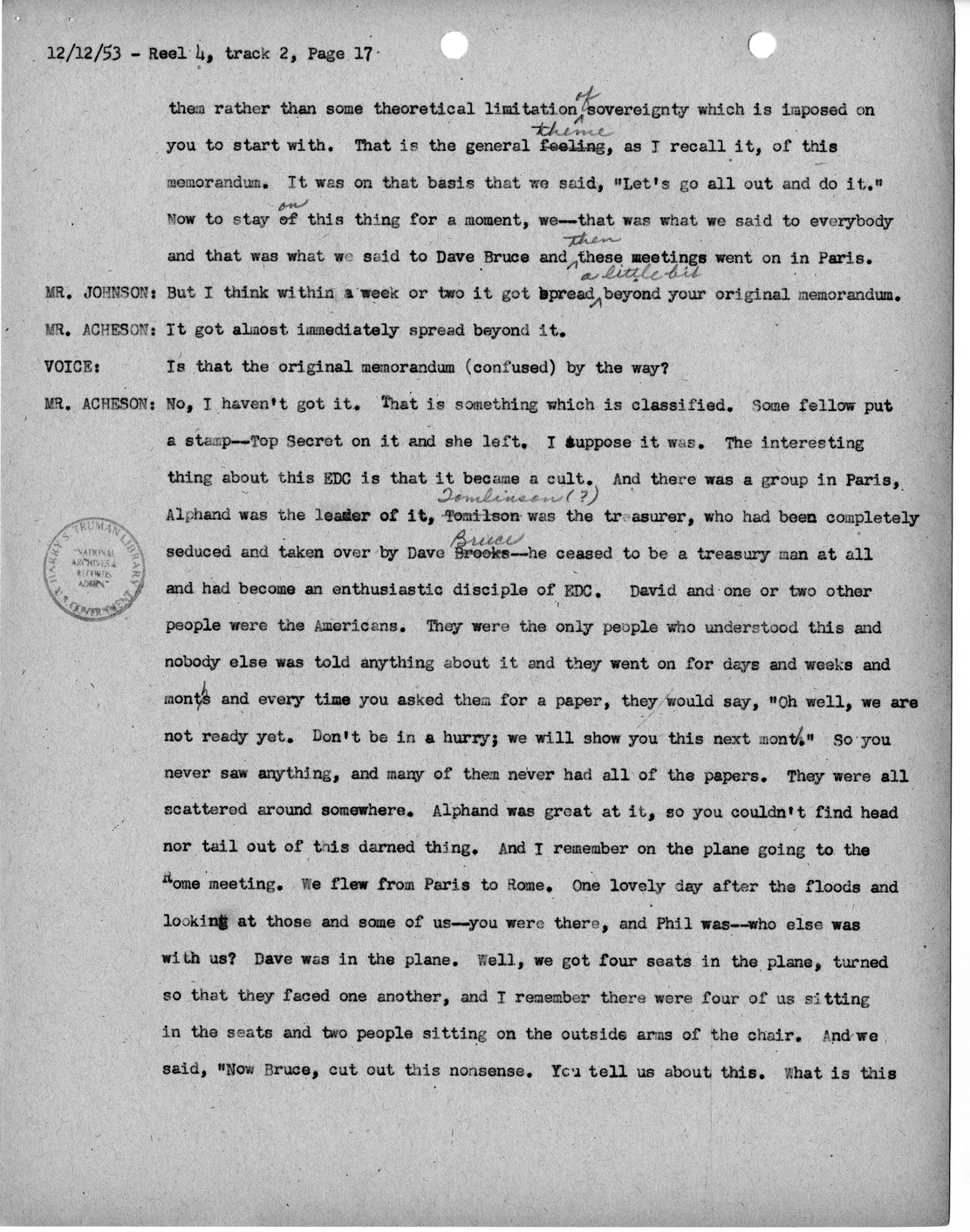Transcript of Princeton Seminar Discussions, Reel 4, Track 2
