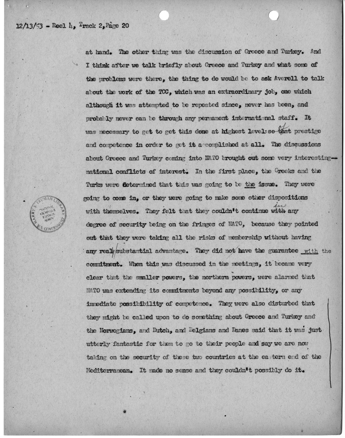 Transcript of Princeton Seminar Discussions, Reel 4, Track 2