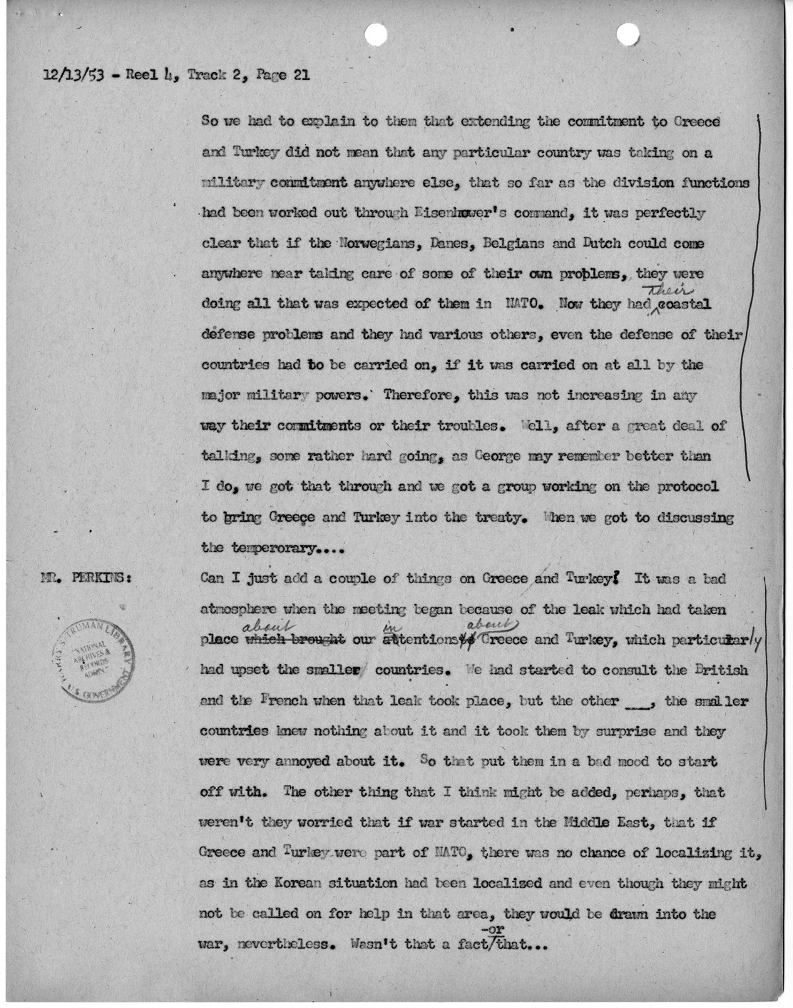 Transcript of Princeton Seminar Discussions, Reel 4, Track 2
