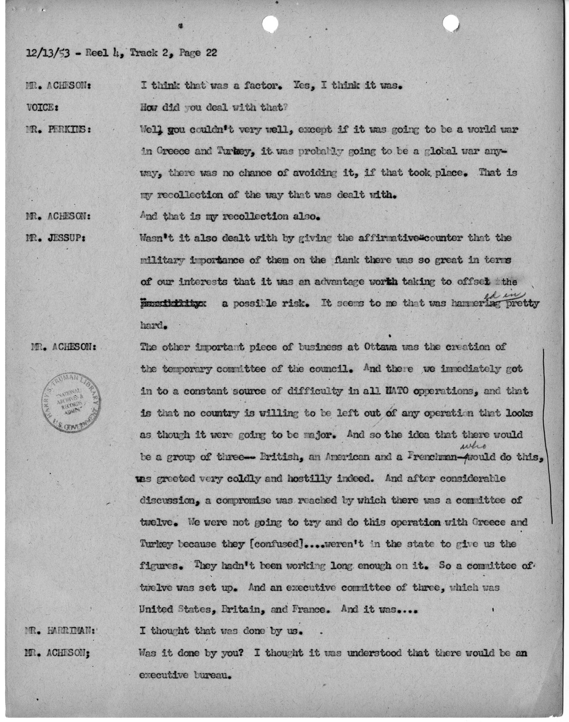 Transcript of Princeton Seminar Discussions, Reel 4, Track 2