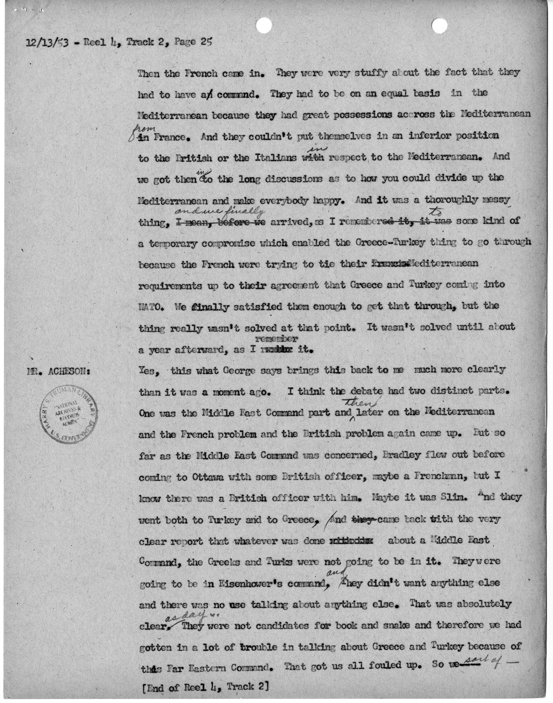 Transcript of Princeton Seminar Discussions, Reel 4, Track 2