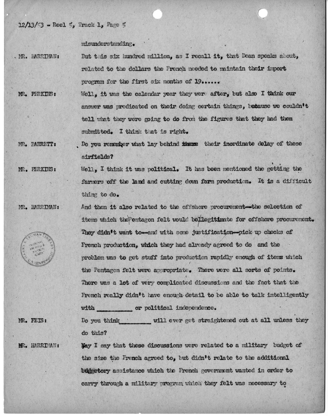 Transcript of Princeton Seminar Discussion, Reel 6, Track 1