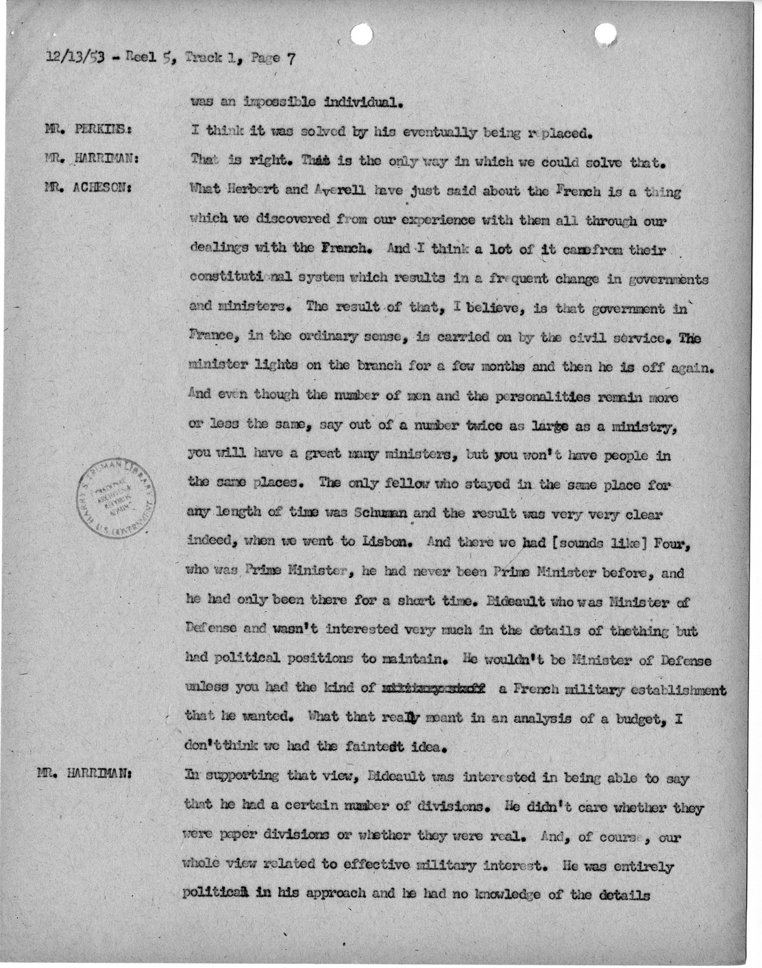 Transcript of Princeton Seminar Discussion, Reel 6, Track 1