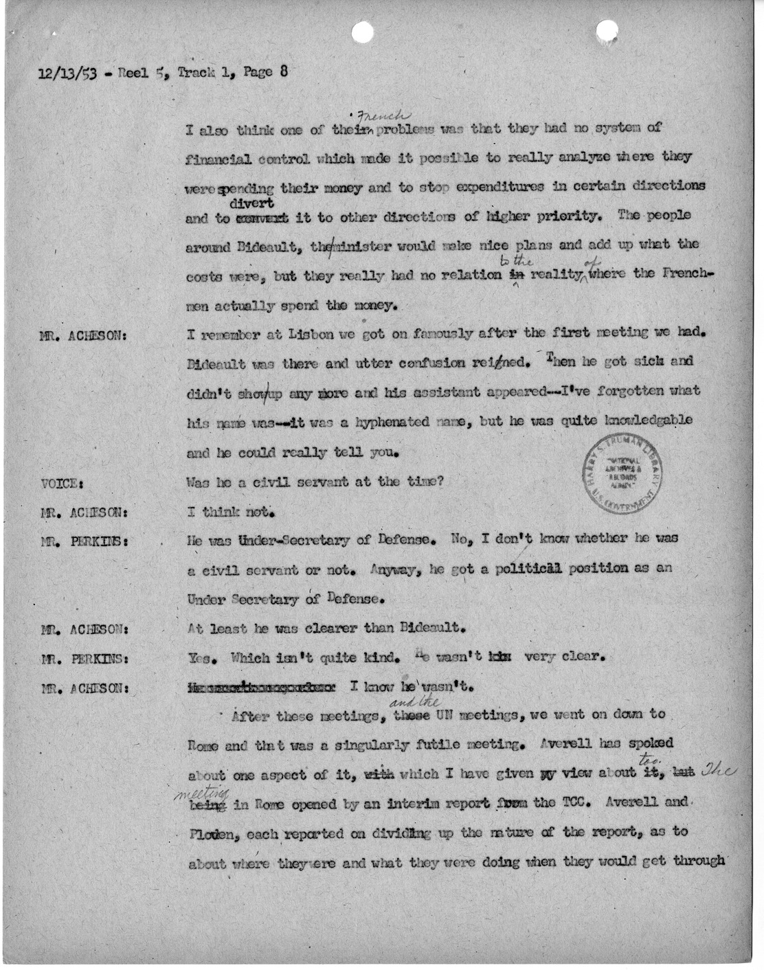 Transcript of Princeton Seminar Discussion, Reel 6, Track 1