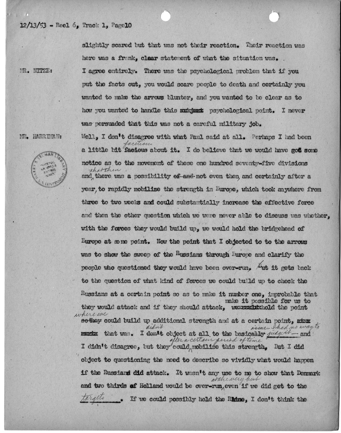 Transcript of Princeton Seminar Discussion, Reel 6, Track 1