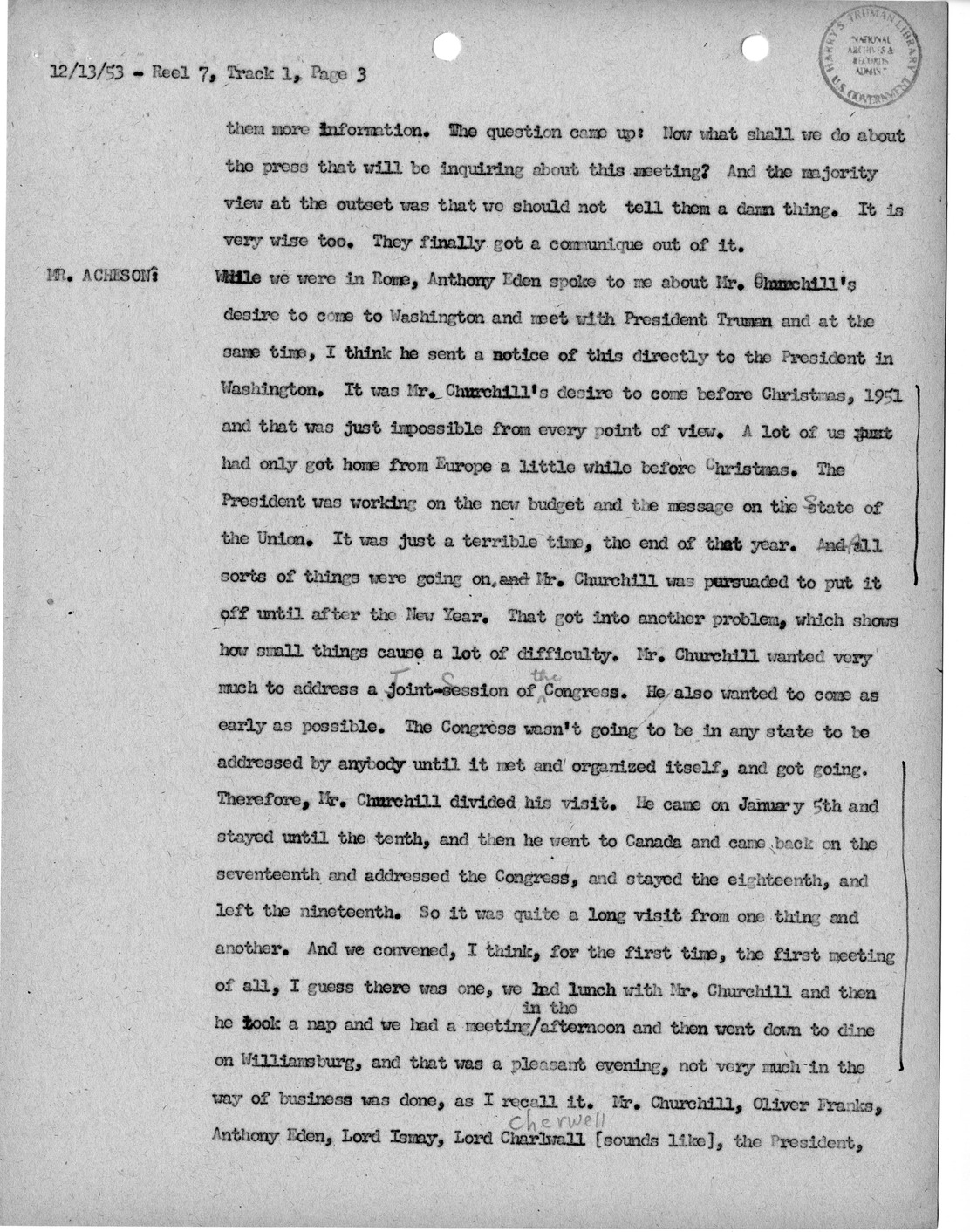 Transcript of Princeton Seminars Discussion, Reel 7, Track 1