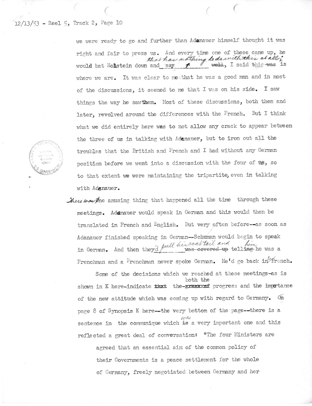 Transcript of Princeton Seminar Discussion, Reel 5, Track 2