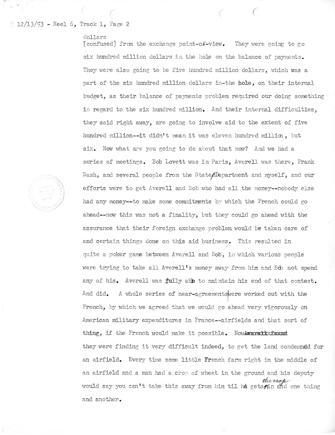 Transcript of Princeton Seminar Discussion, Reel 6, Track 1