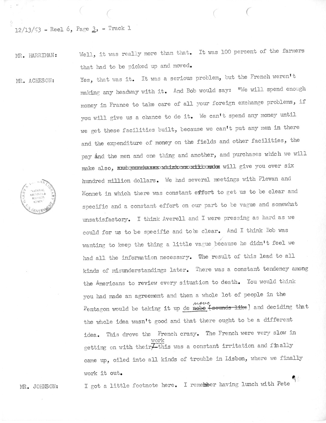 Transcript of Princeton Seminar Discussion, Reel 6, Track 1