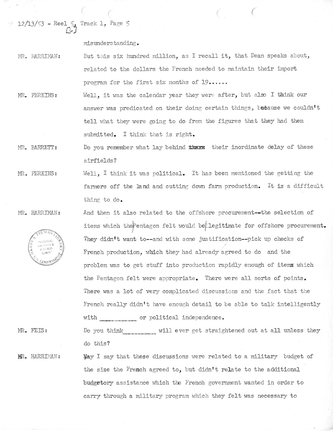 Transcript of Princeton Seminar Discussion, Reel 6, Track 1