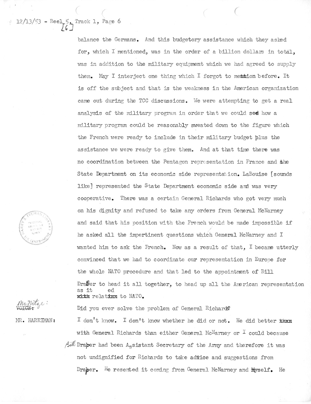 Transcript of Princeton Seminar Discussion, Reel 6, Track 1