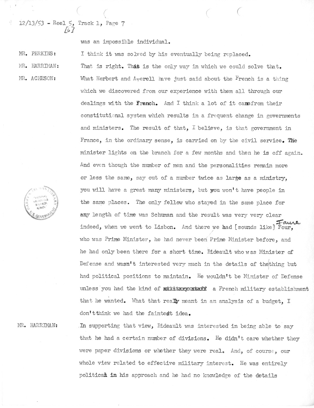 Transcript of Princeton Seminar Discussion, Reel 6, Track 1