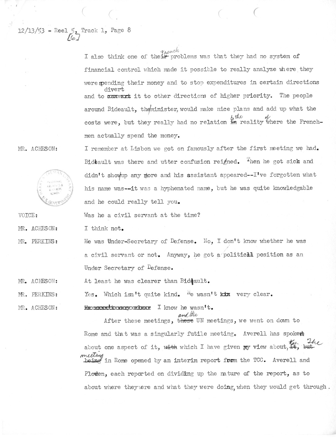 Transcript of Princeton Seminar Discussion, Reel 6, Track 1