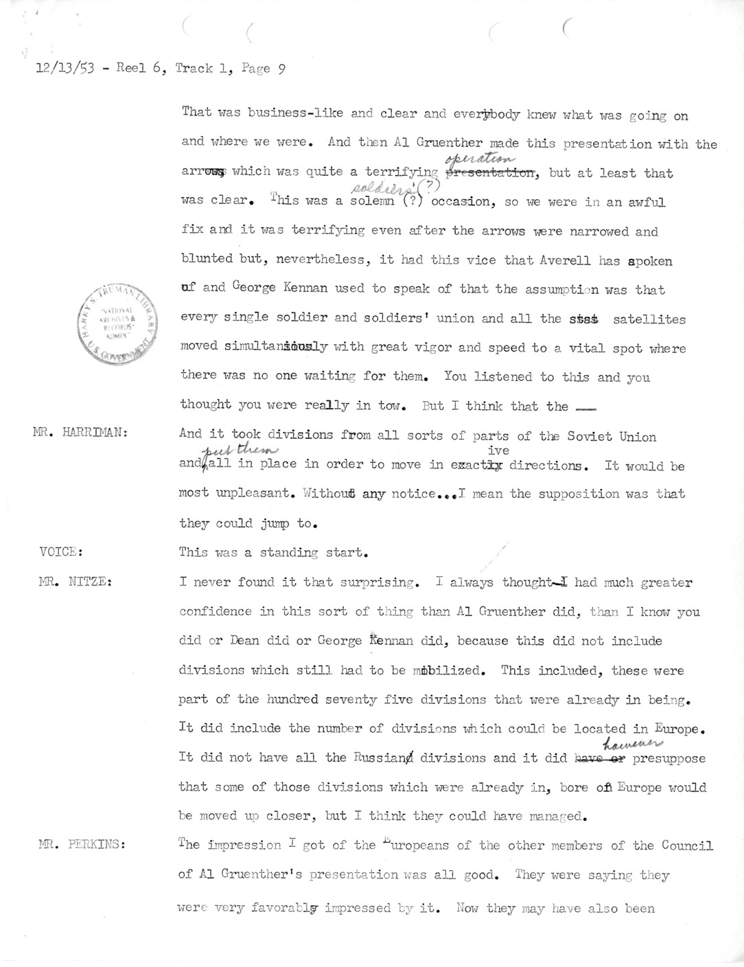 Transcript of Princeton Seminar Discussion, Reel 6, Track 1
