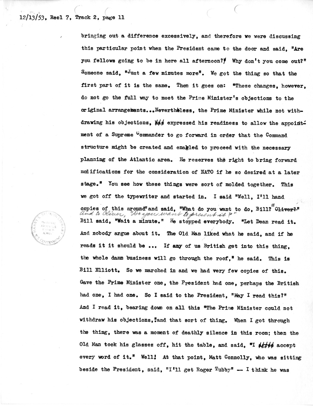 Transcript of Princeton Seminars Discussion, Reel 7, Track 2