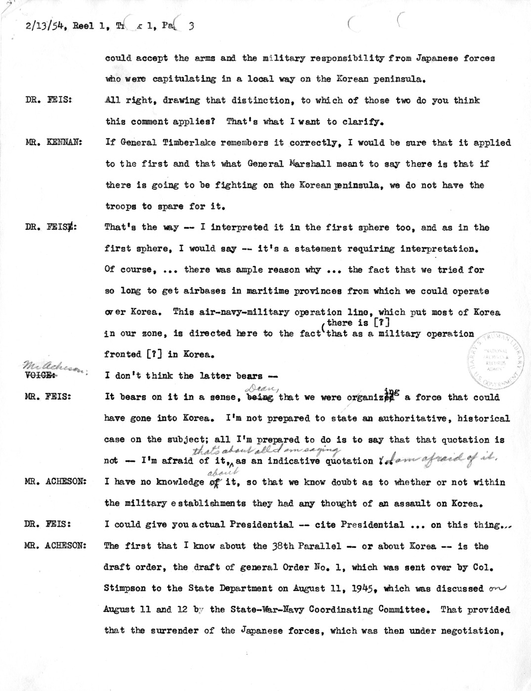 Transcript of Princeton Seminar Discussion, Reel 1, Track 1
