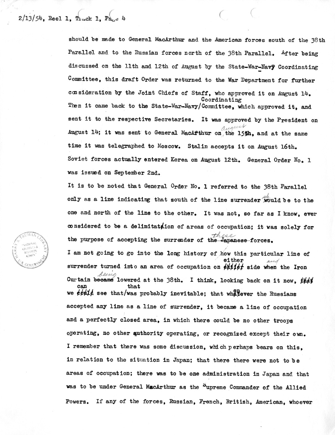 Transcript of Princeton Seminar Discussion, Reel 1, Track 1