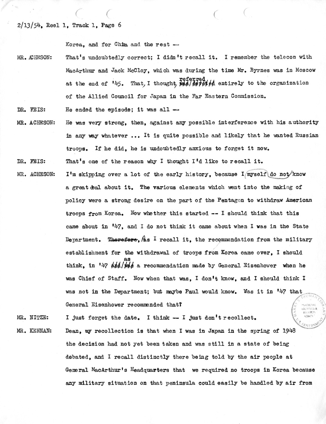 Transcript of Princeton Seminar Discussion, Reel 1, Track 1