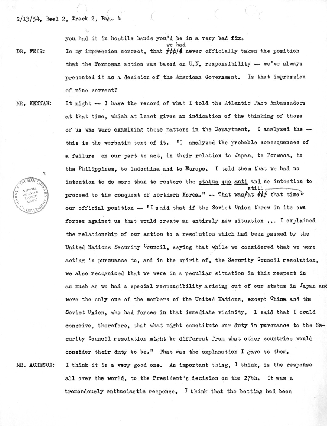 Transcript of Princeton Seminar Discussion, Reel 2, Track 2