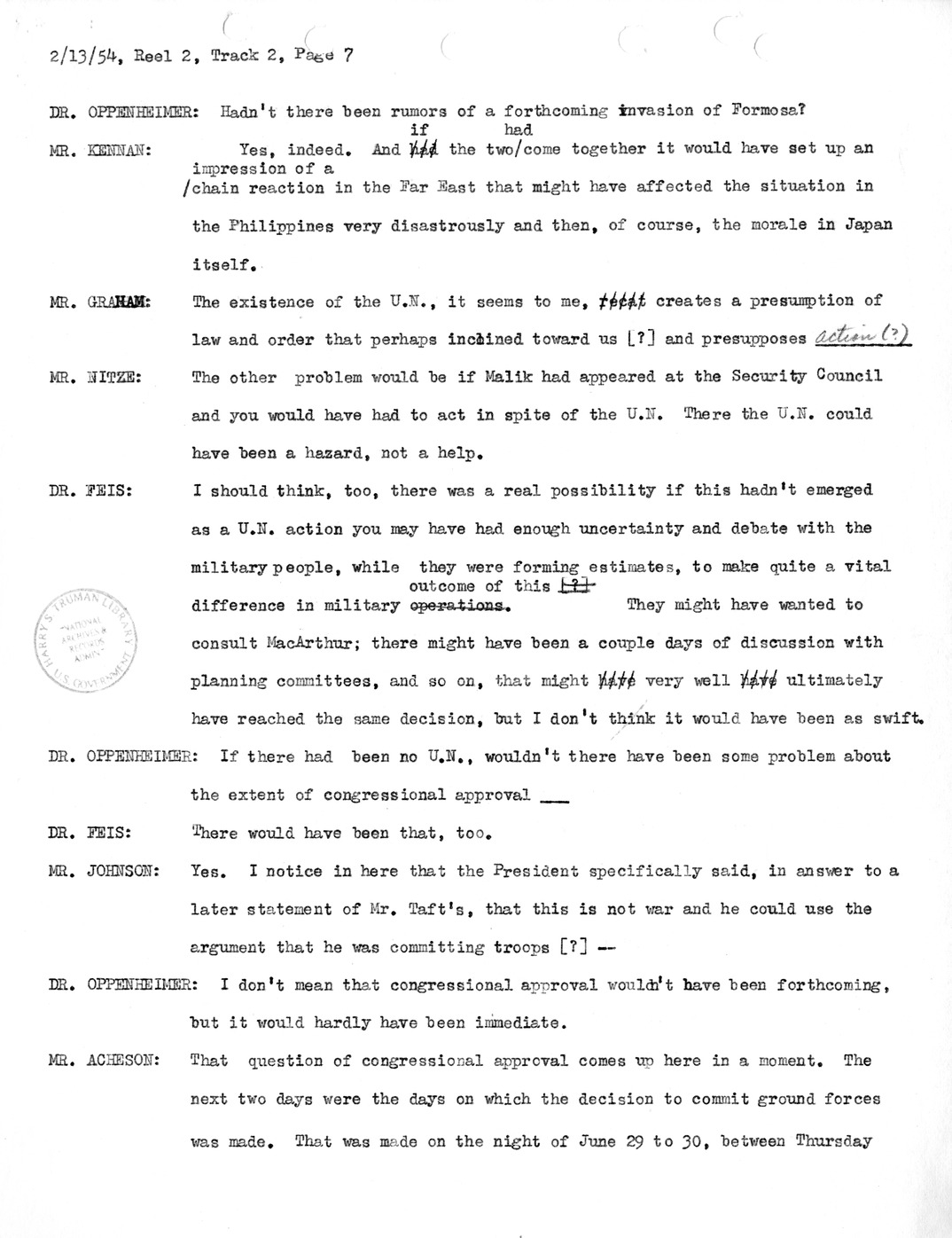 Transcript of Princeton Seminar Discussion, Reel 2, Track 2