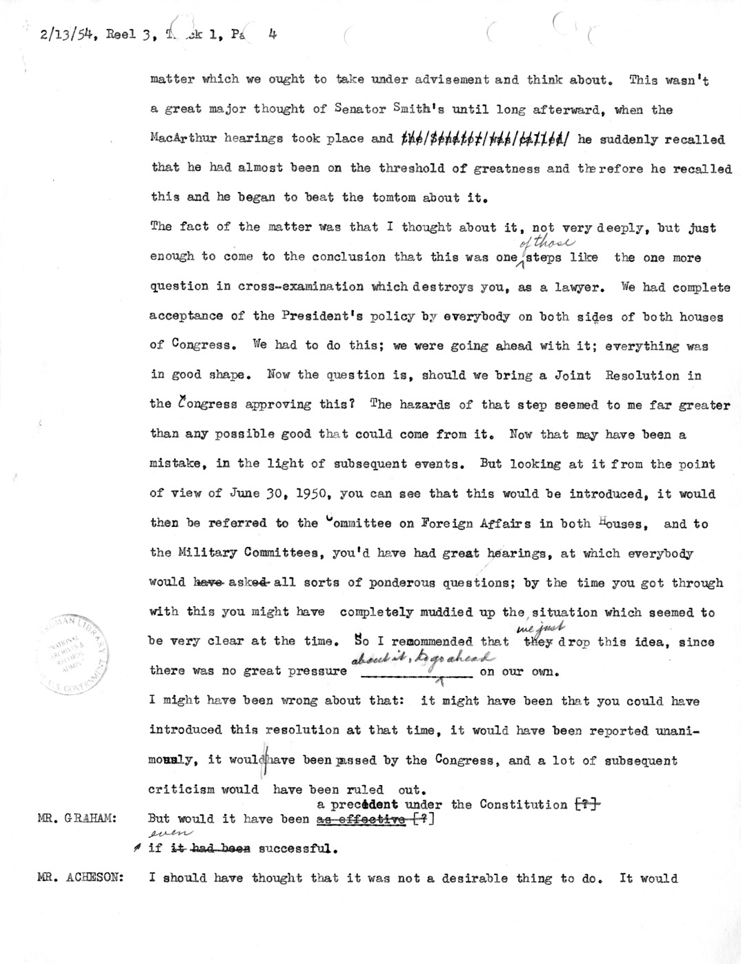 Transcript of Princeton Seminar Discussion, Reel 3, Track 1