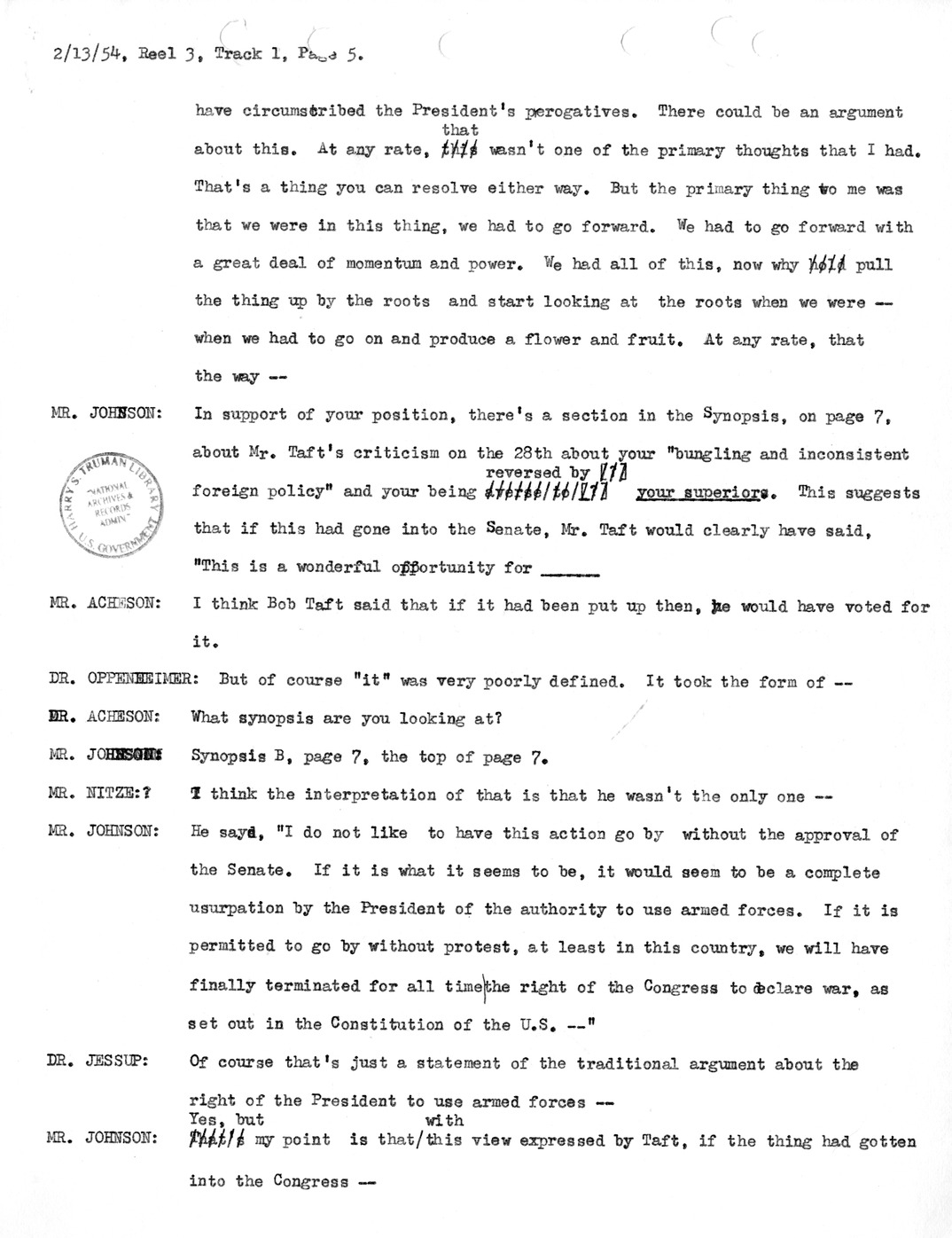 Transcript of Princeton Seminar Discussion, Reel 3, Track 1