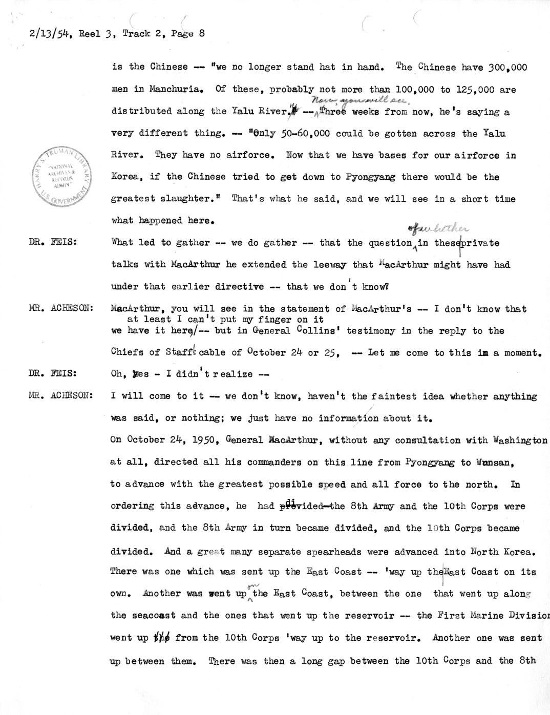 Transcript of Princeton Seminar Discussions, Reel 3, Track 2