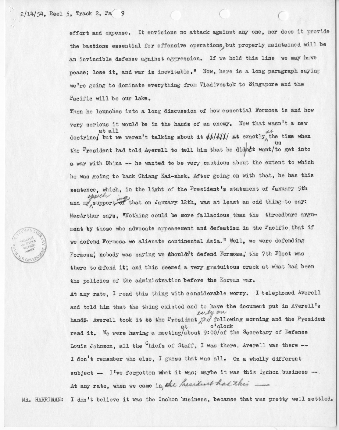 Transcript of Princeton Seminar Discussion, Reel 5, Track 2