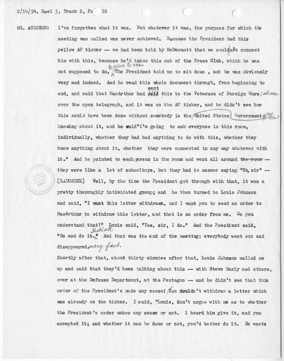 Transcript of Princeton Seminar Discussion, Reel 5, Track 2