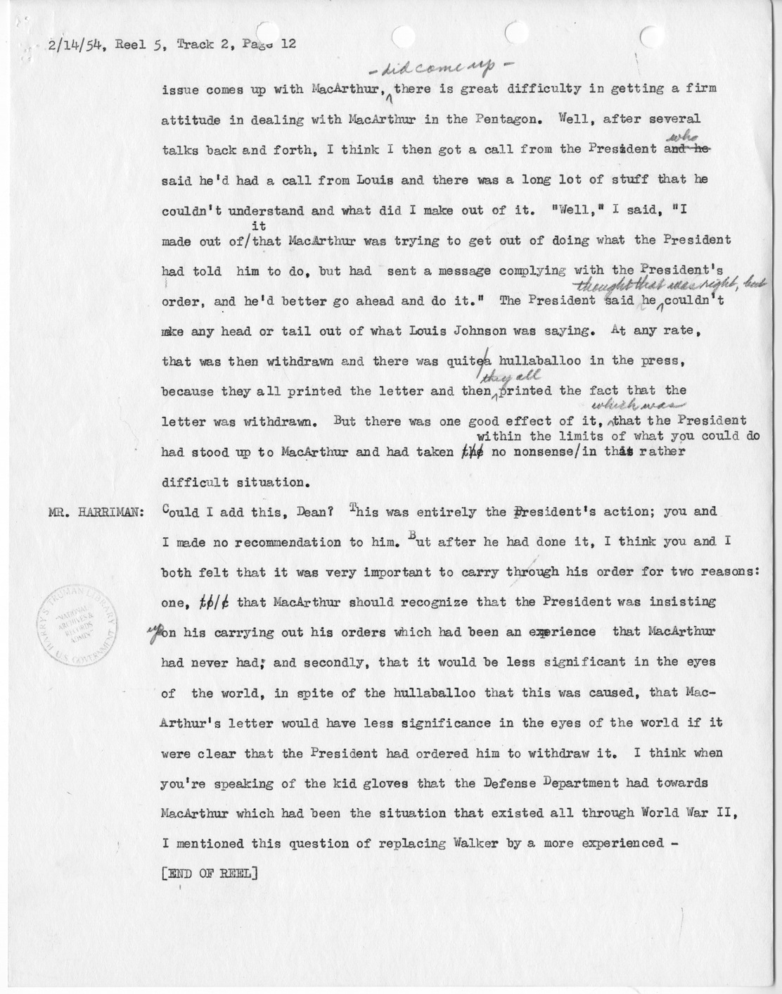 Transcript of Princeton Seminar Discussion, Reel 5, Track 2