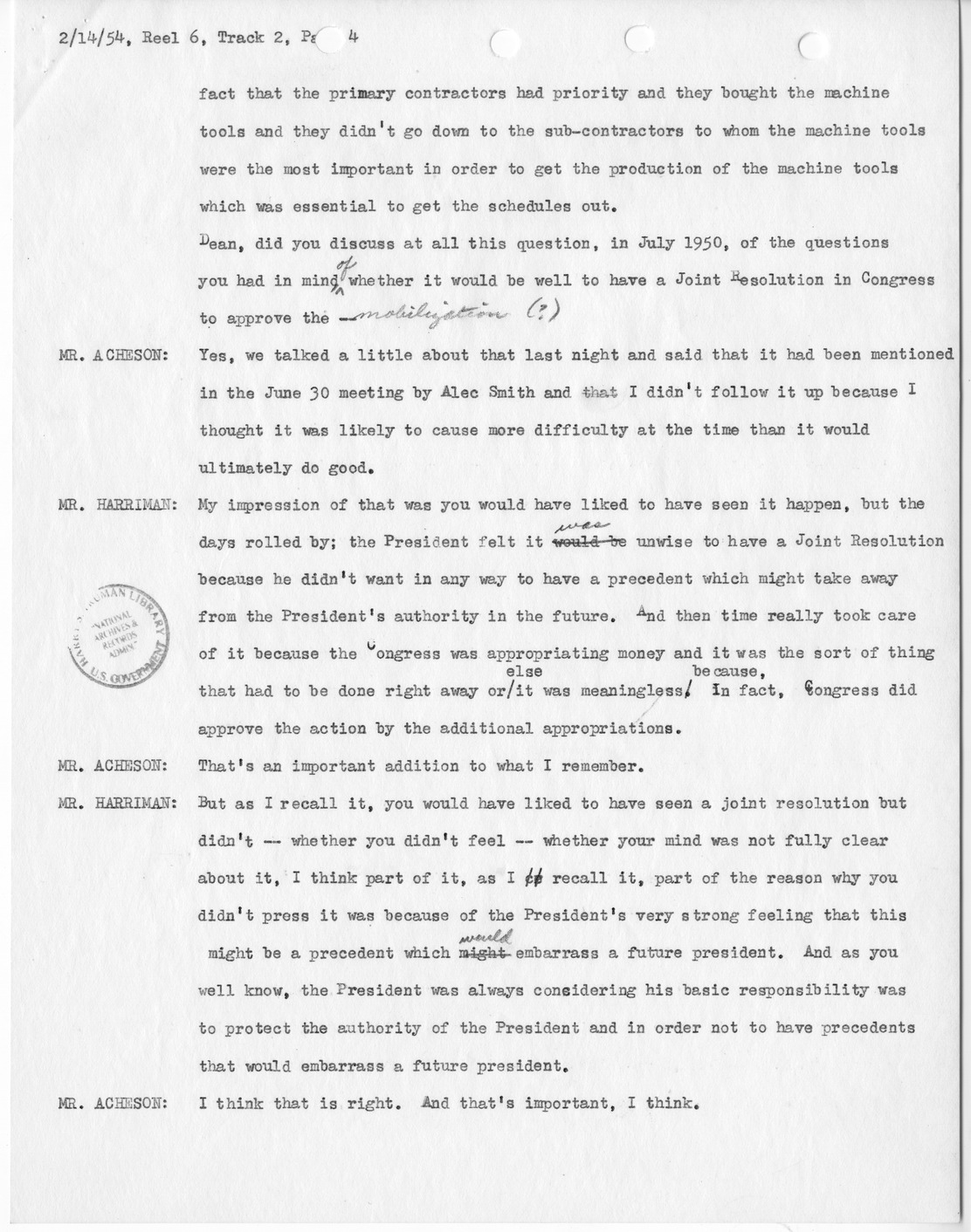 Transcript of Princeton Seminar Discussion, Reel 6, Track 2