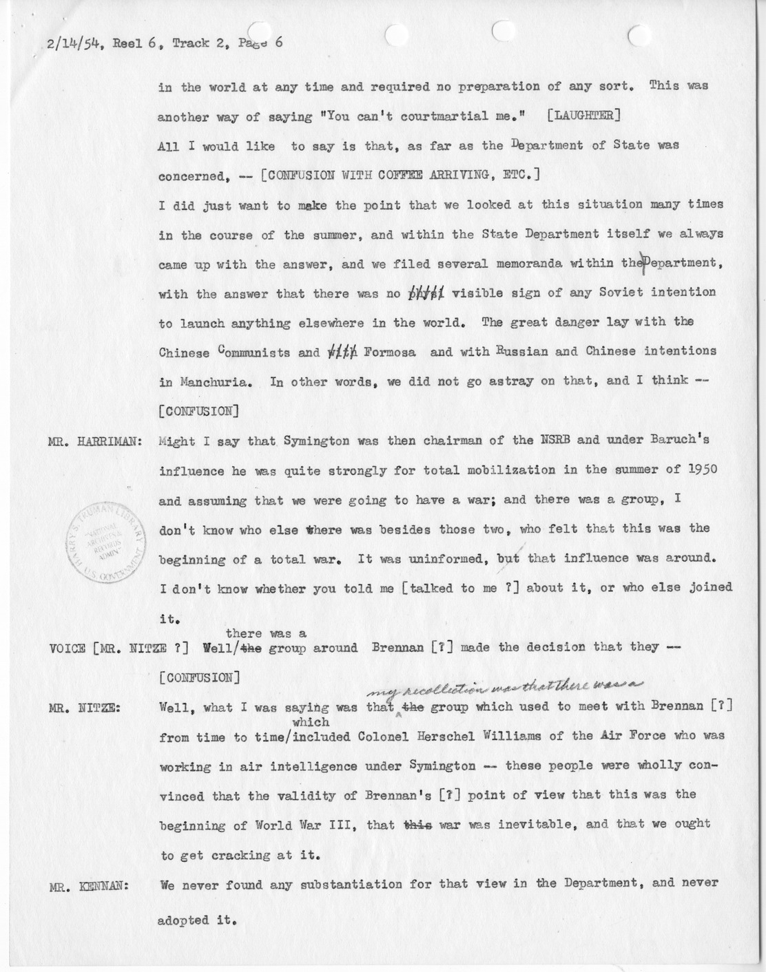 Transcript of Princeton Seminar Discussion, Reel 6, Track 2