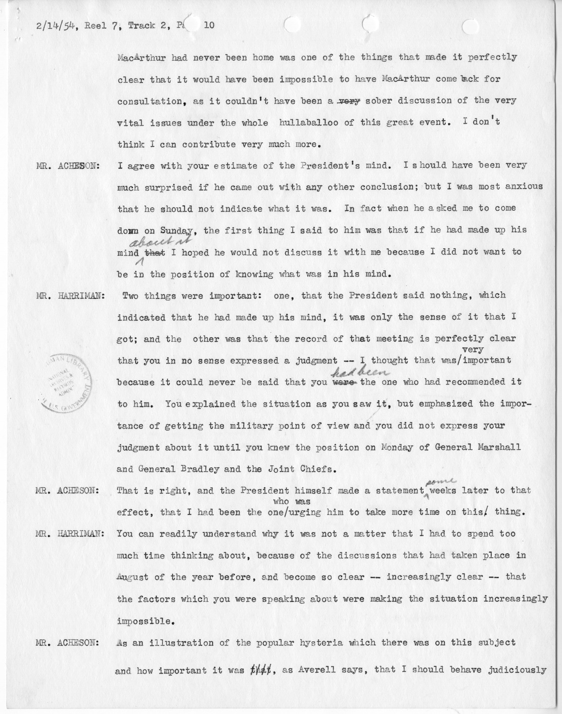 Transcript of Princeton Seminars Discussion, Reel 7, Track 2