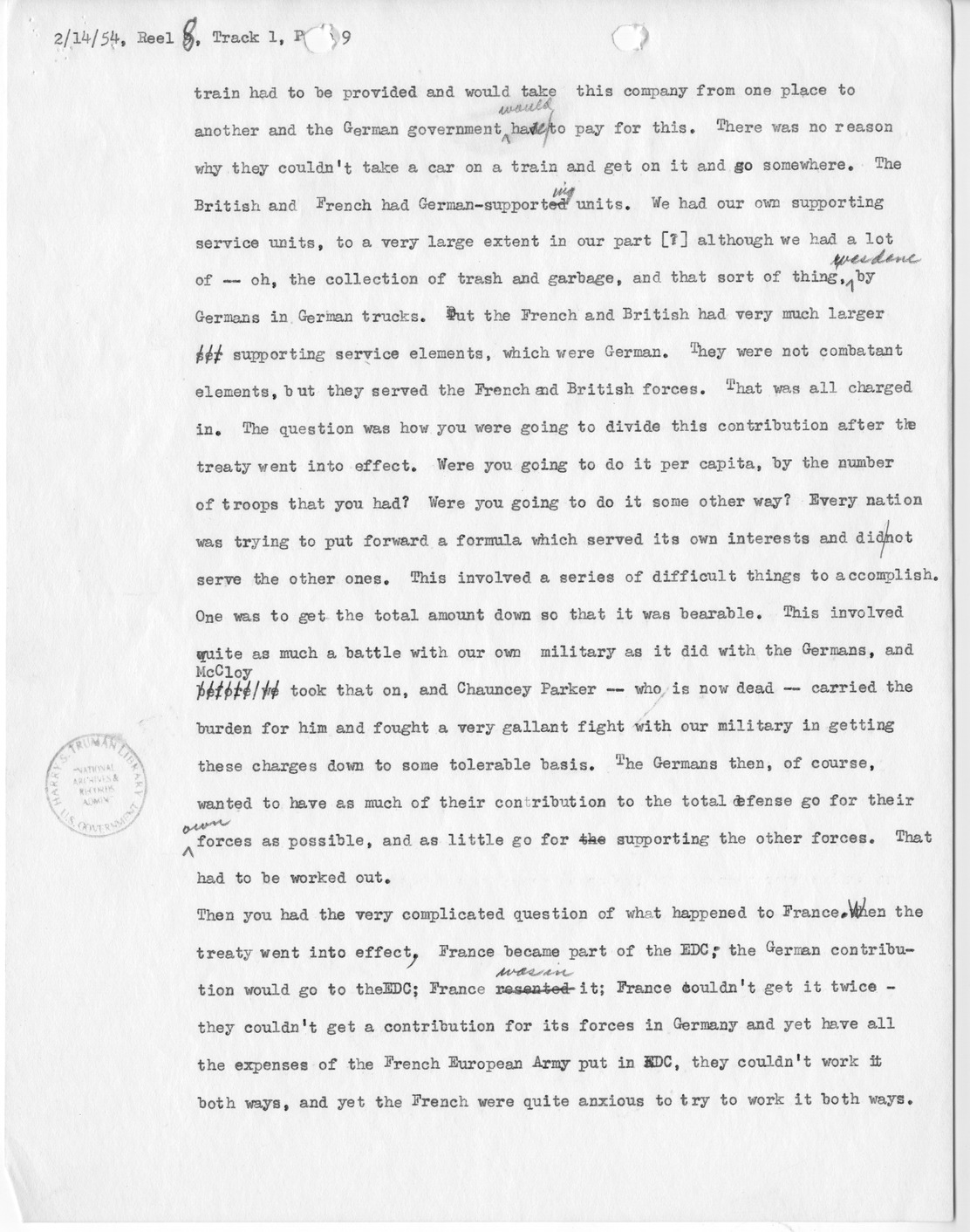 Transcript of Princeton Seminar Discussion, Reel 8, Track 1