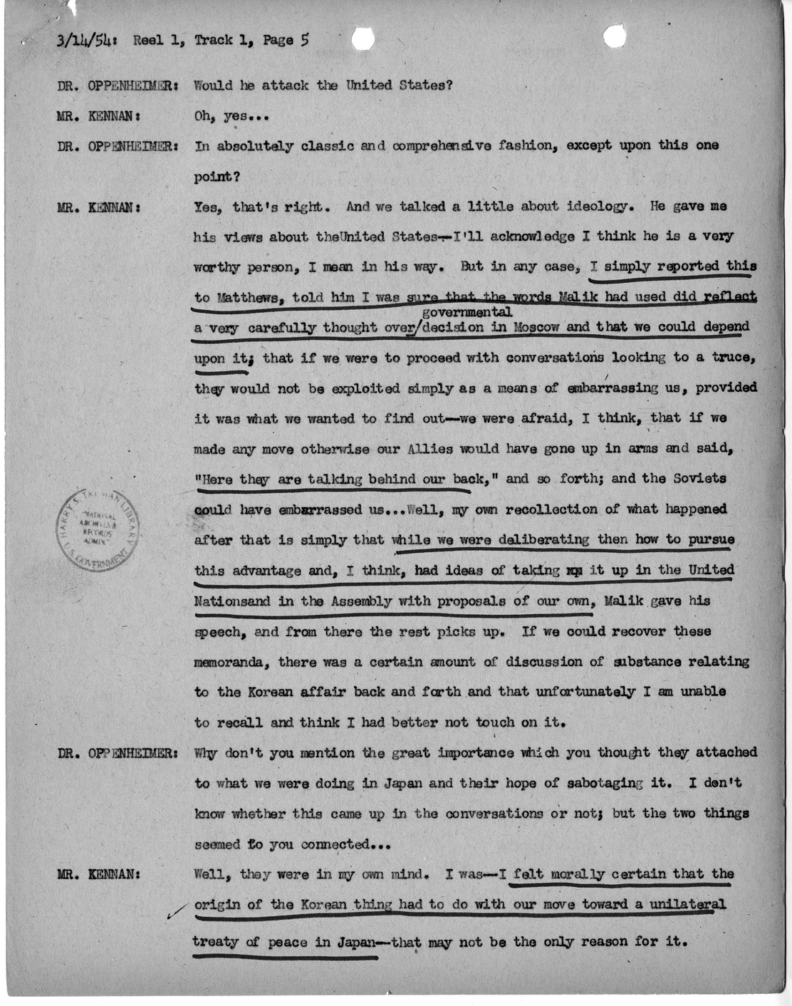 Transcript of Princeton Seminar Discussion, Reel 1, Track 1