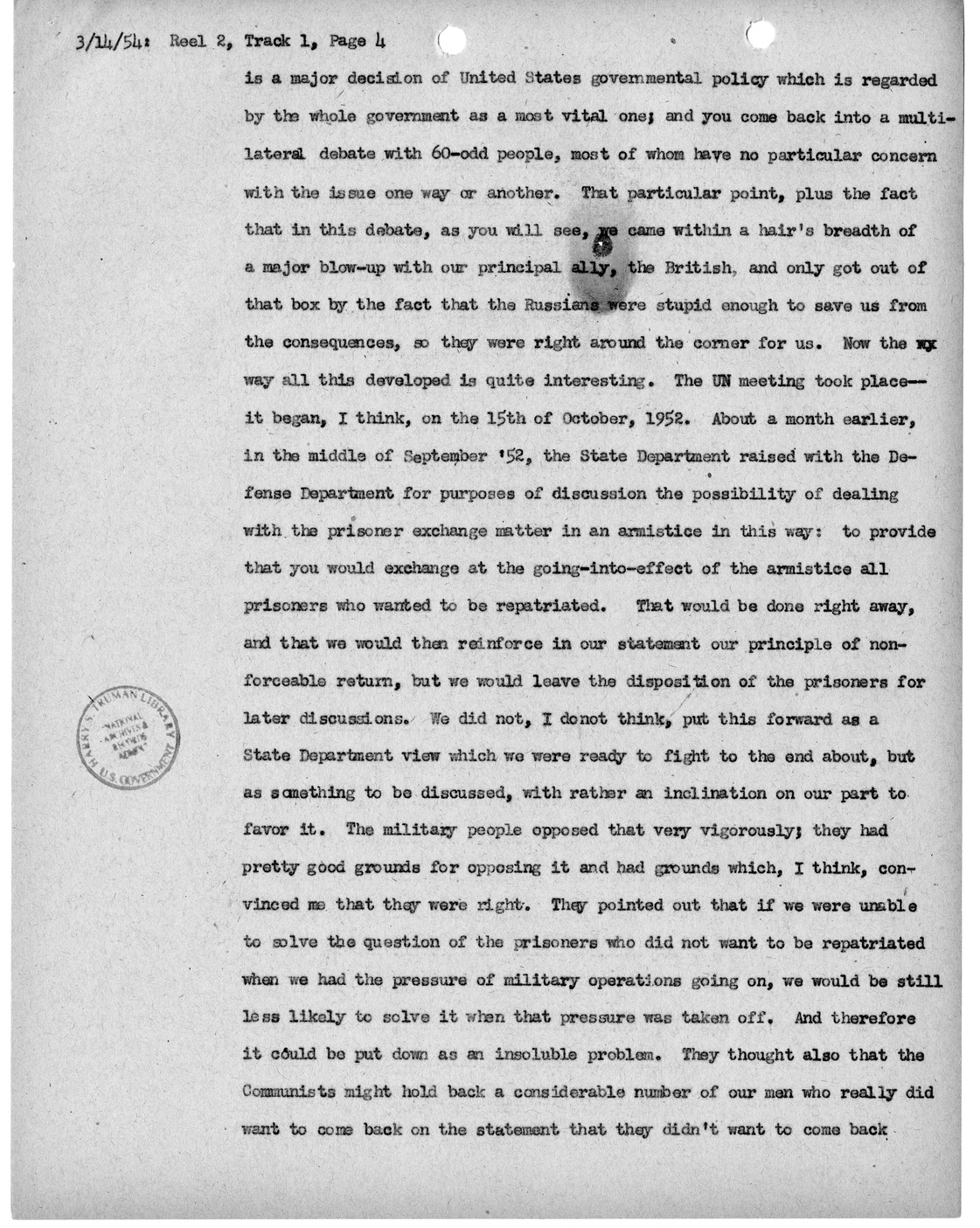 Transcript of Princeton Seminar Discussion, Reel 2, Track 1