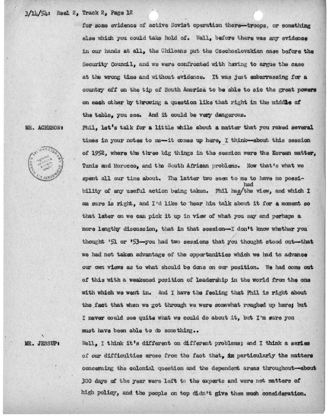Transcript of Princeton Seminar Discussion, Reel 2, Track 2