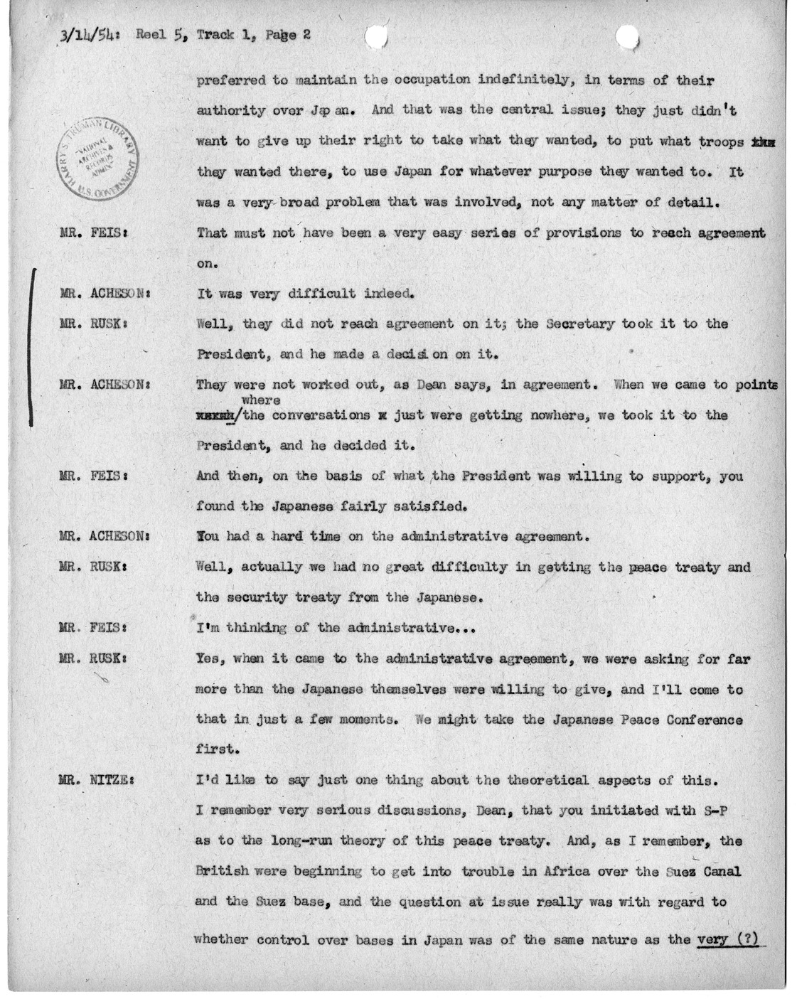Transcript of Princeton Seminar Discussion, Reel 5, Track 1