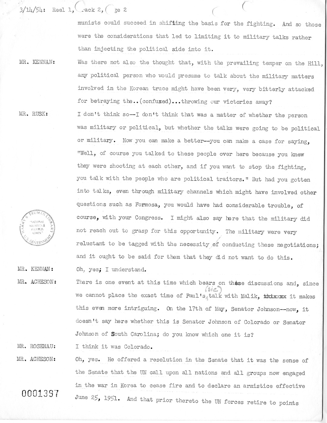 Transcript of Princeton Seminar Discussions, Reel 1, Track 2