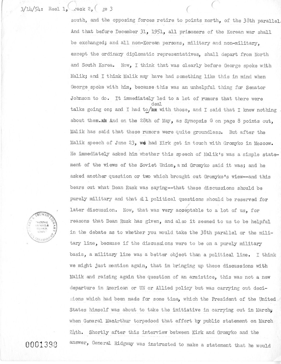 Transcript of Princeton Seminar Discussions, Reel 1, Track 2