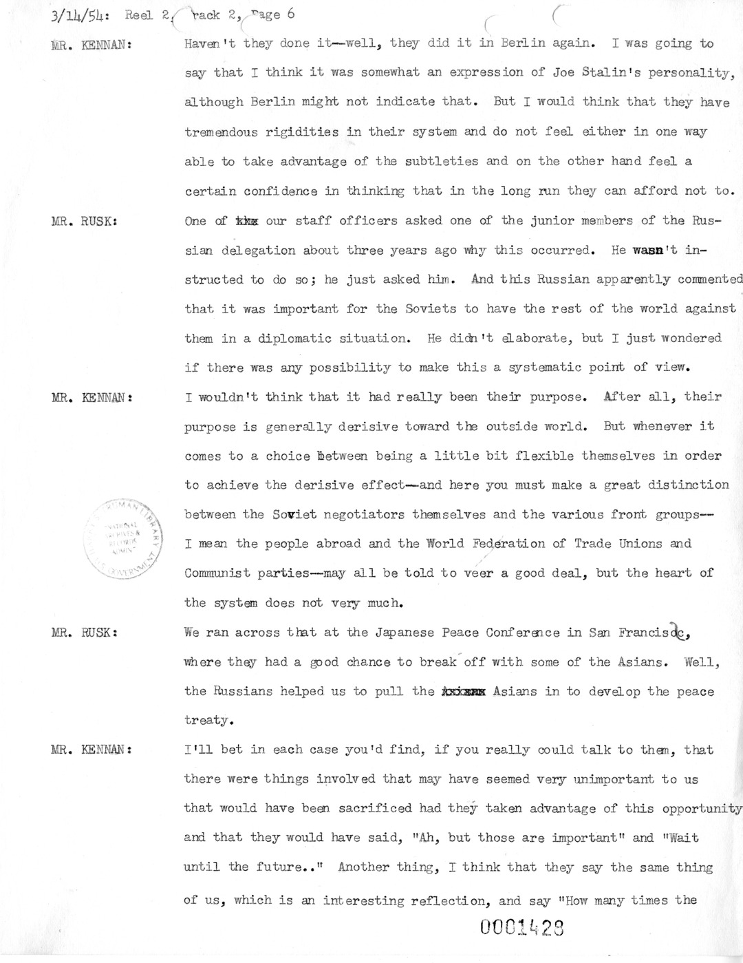 Transcript of Princeton Seminar Discussion, Reel 2, Track 2